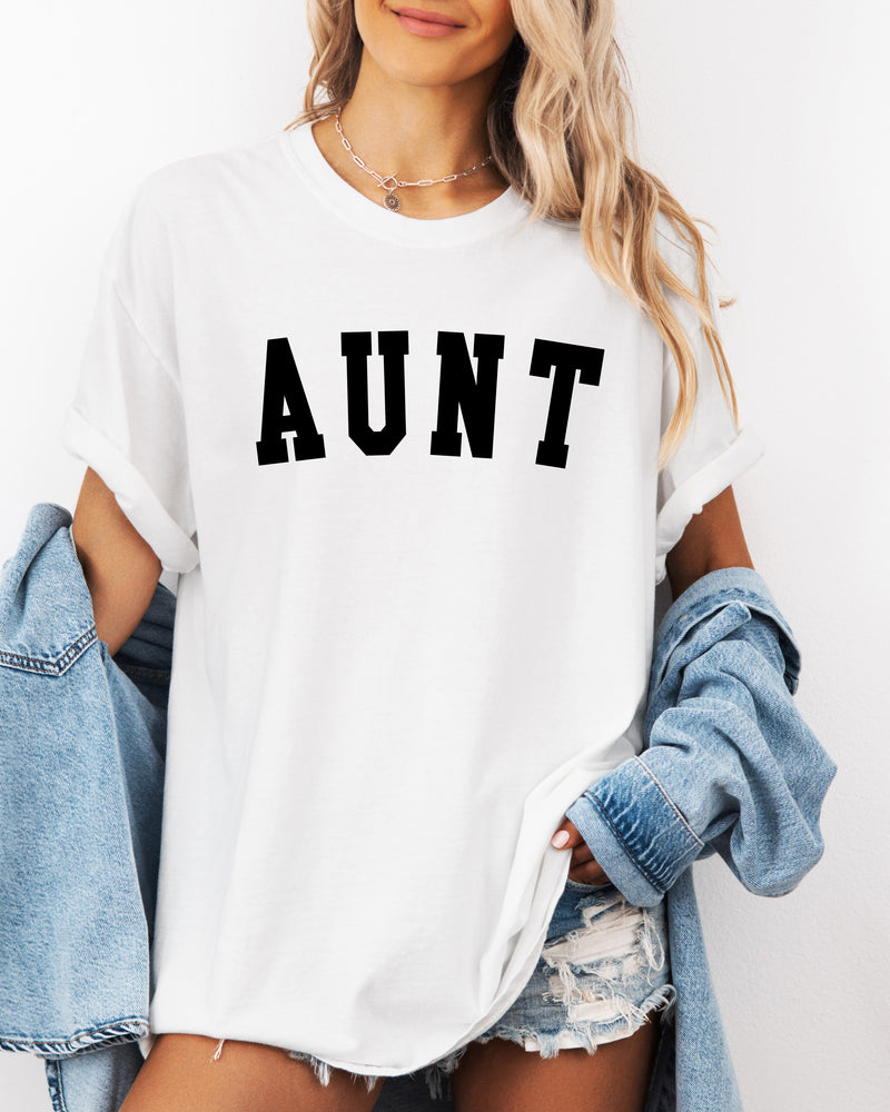 Aunt Comfort Colors Graphic Tees (Condensed font)