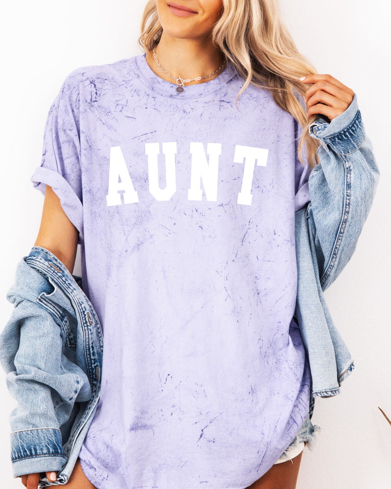 Aunt Comfort Colors Graphic Tees (Condensed font)