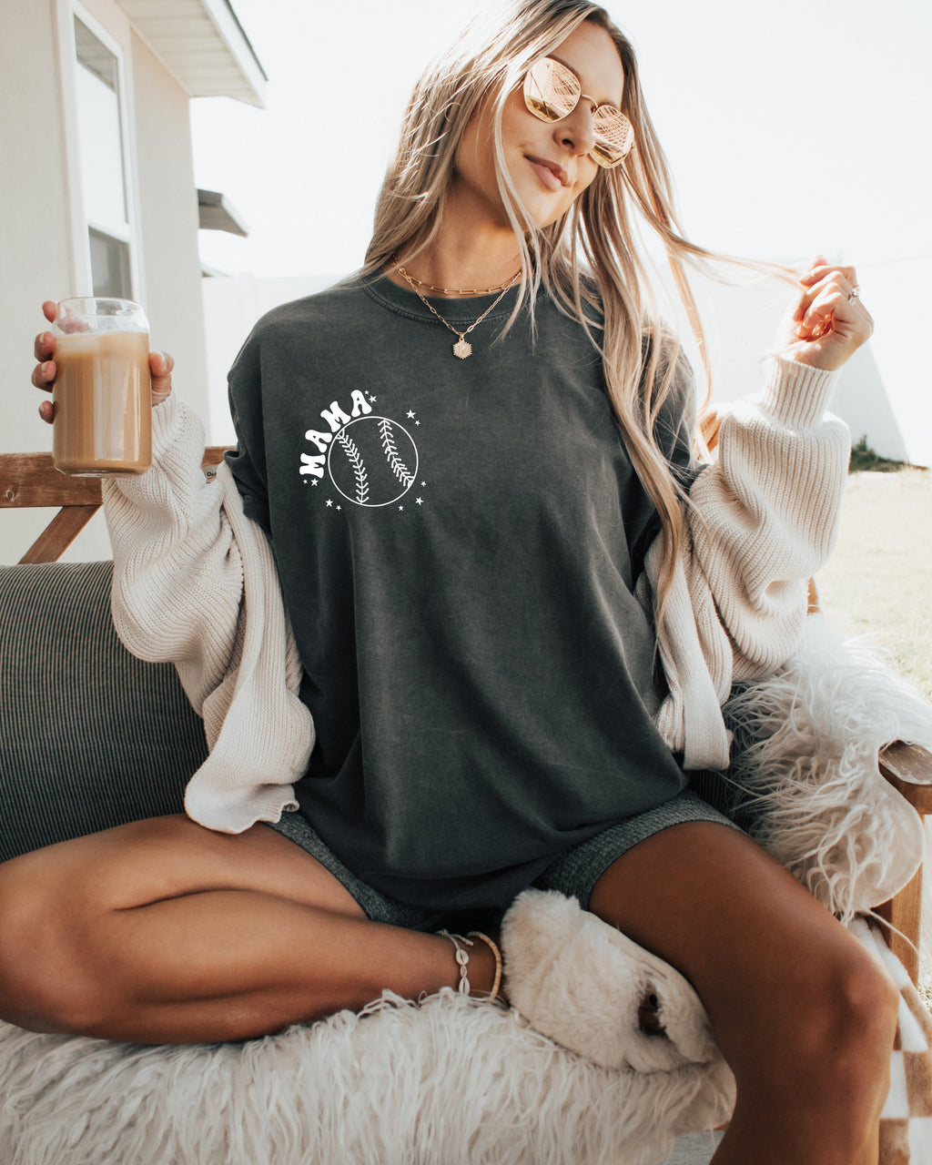 Baseball Mama Game Day Comfort Colors Graphic Tees
