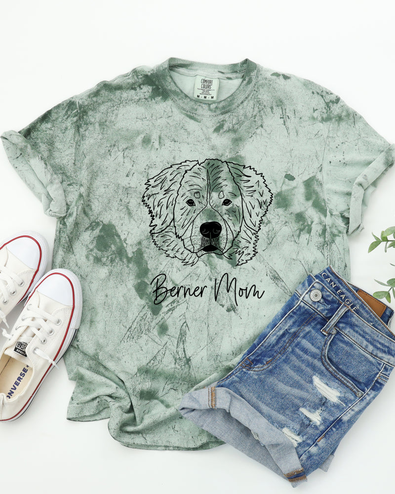 Berner Mom Bernese Mountain Dog Dog Mom Comfort Colors T Shirt