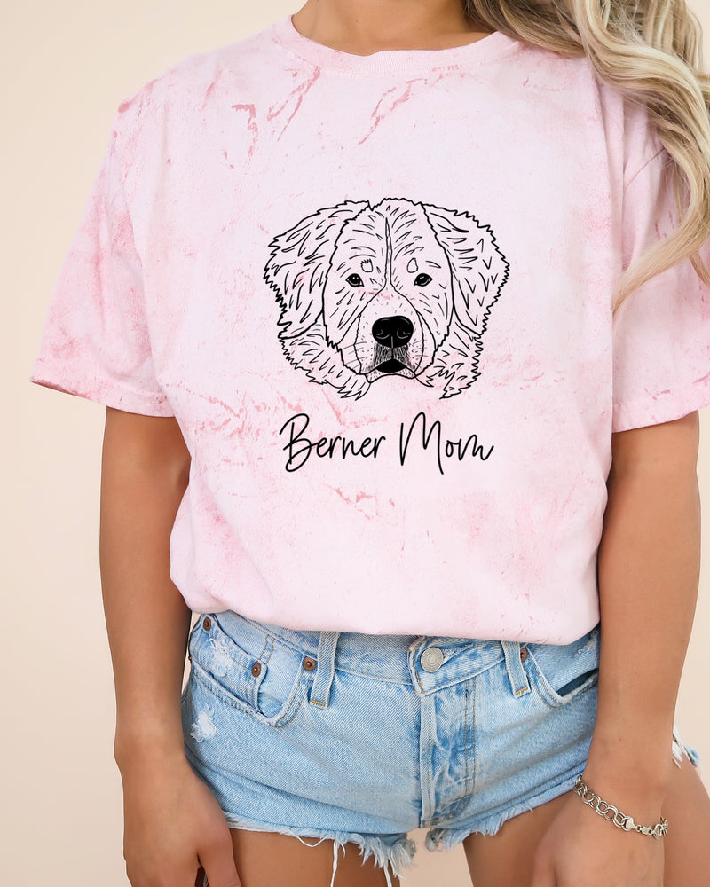 Berner Mom Bernese Mountain Dog Dog Mom Comfort Colors T Shirt