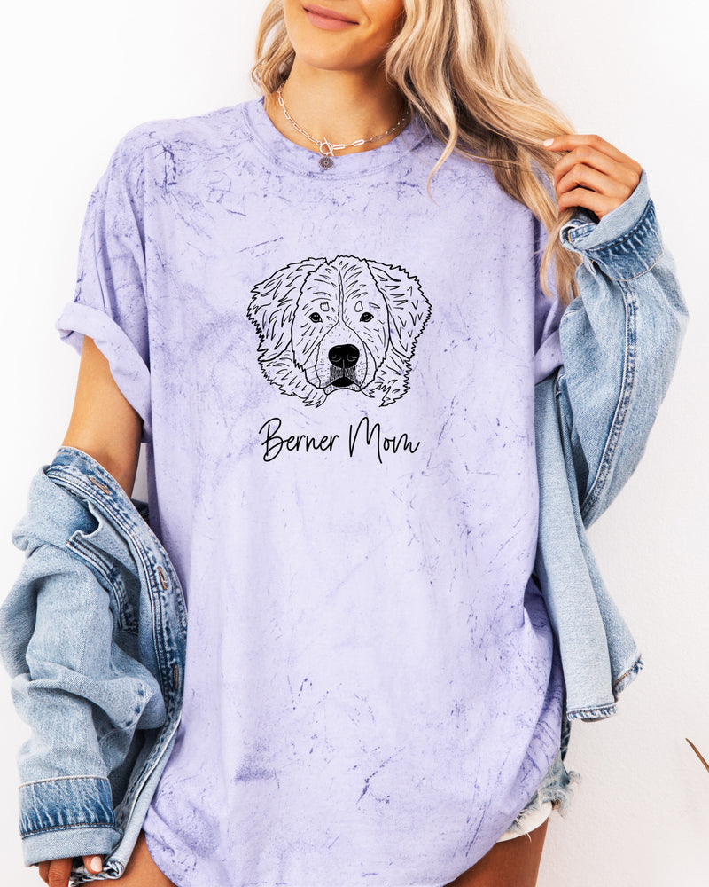 Berner Mom Bernese Mountain Dog Dog Mom Comfort Colors T Shirt