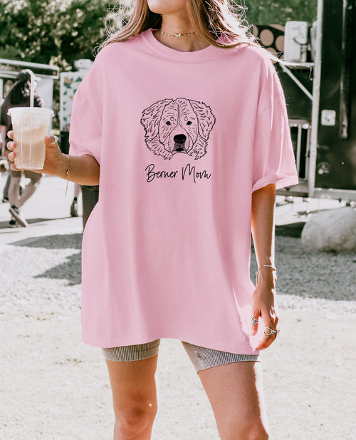 Berner Mom Bernese Mountain Dog Dog Mom Comfort Colors T Shirt