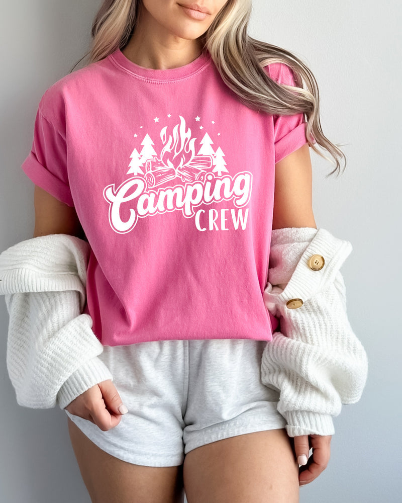 Camping Crew Camping Hiking Garment Dyed Shirt