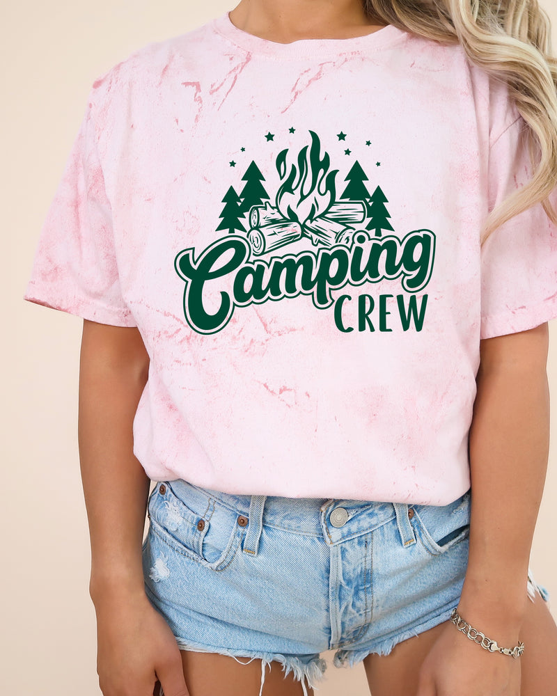 Camping Crew Camping Hiking Garment Dyed Shirt