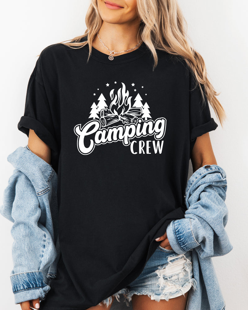 Camping Crew Camping Hiking Garment Dyed Shirt
