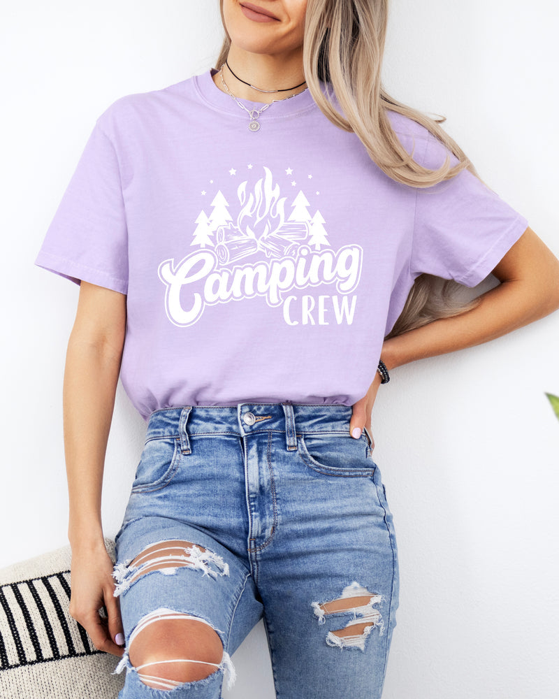 Camping Crew Camping Hiking Garment Dyed Shirt