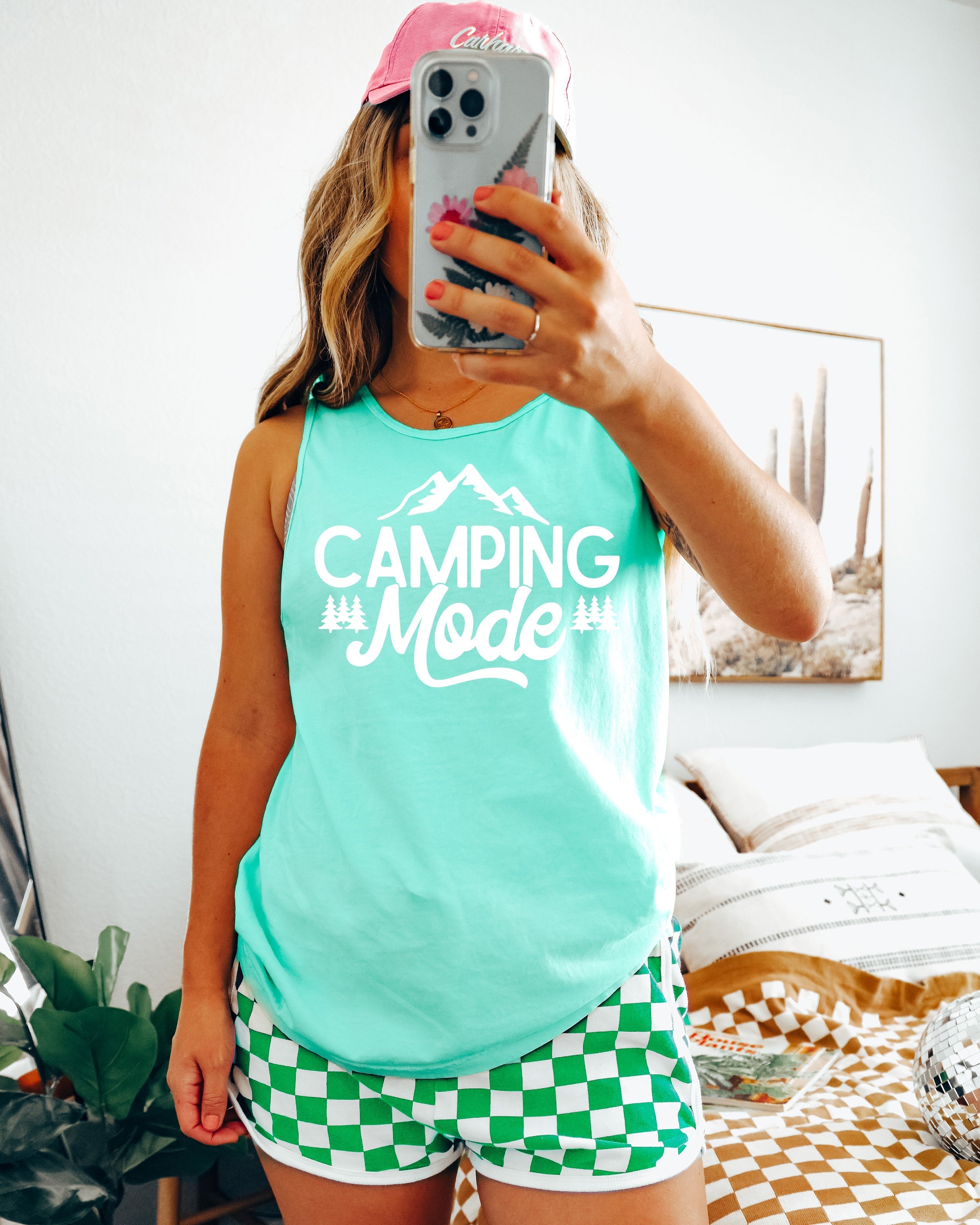 Camping Mode Mountain Hiking Nature Comfort Colors Tank Top