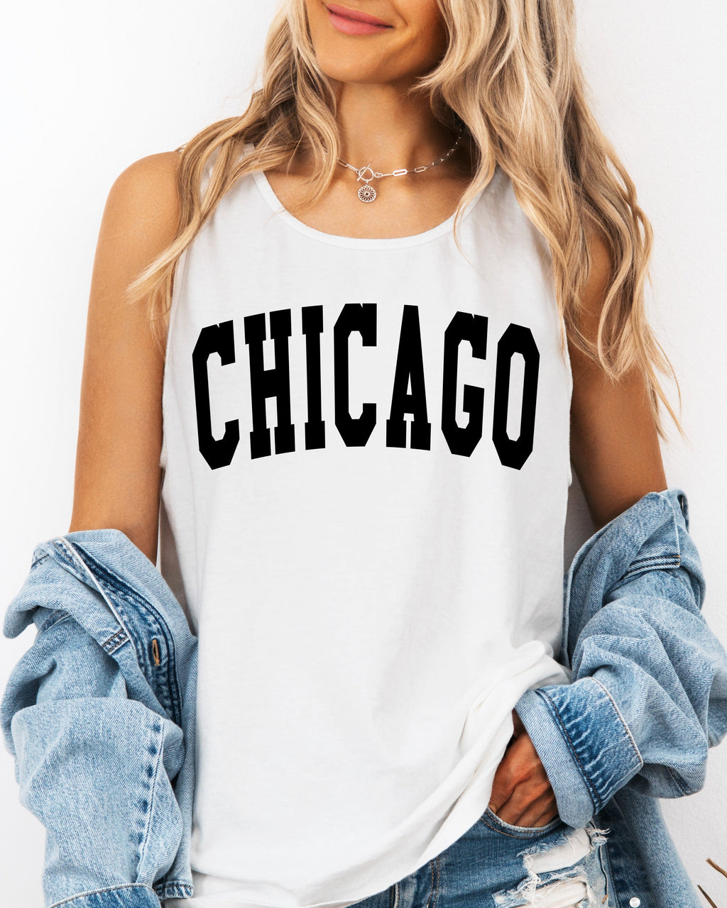 Chicago Illinois State City Comfort Colors Tank Top – USA Travel Graphic Summer Essential