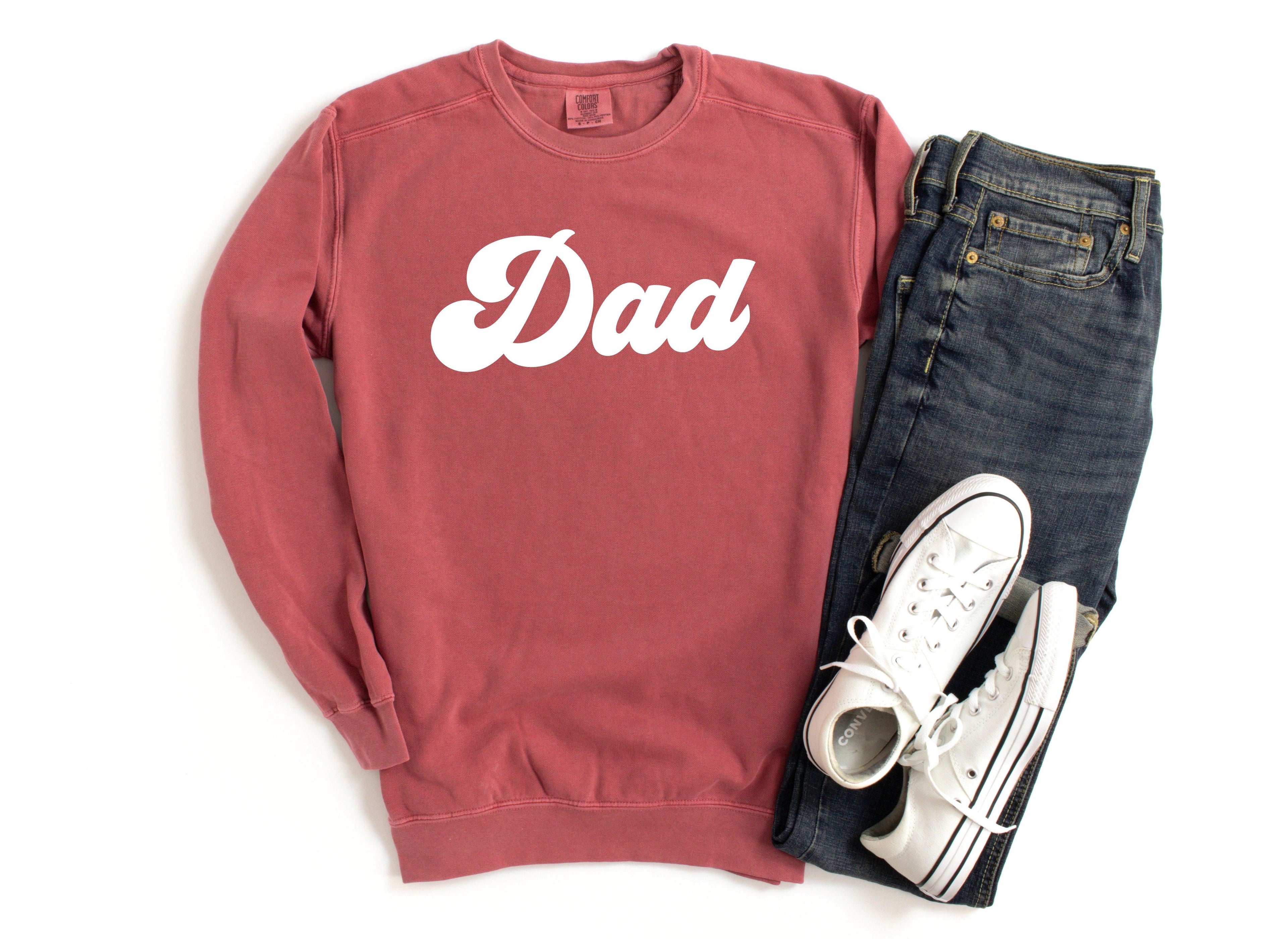 Dad Garment Dyed Comfort Colors Sweatshirt (Groovy)