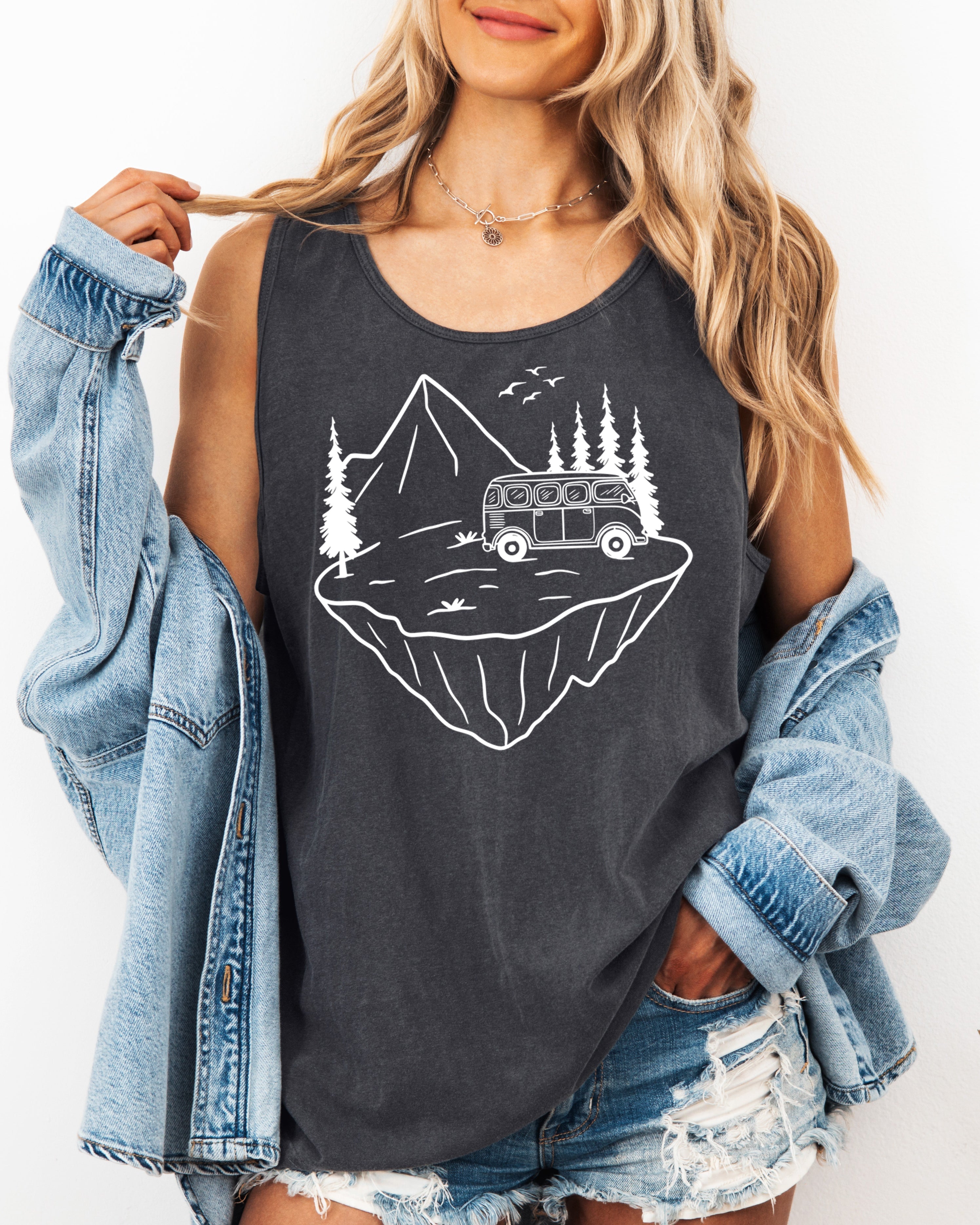 Desert Camping Mountain Hiking Nature Comfort Colors Tank Top