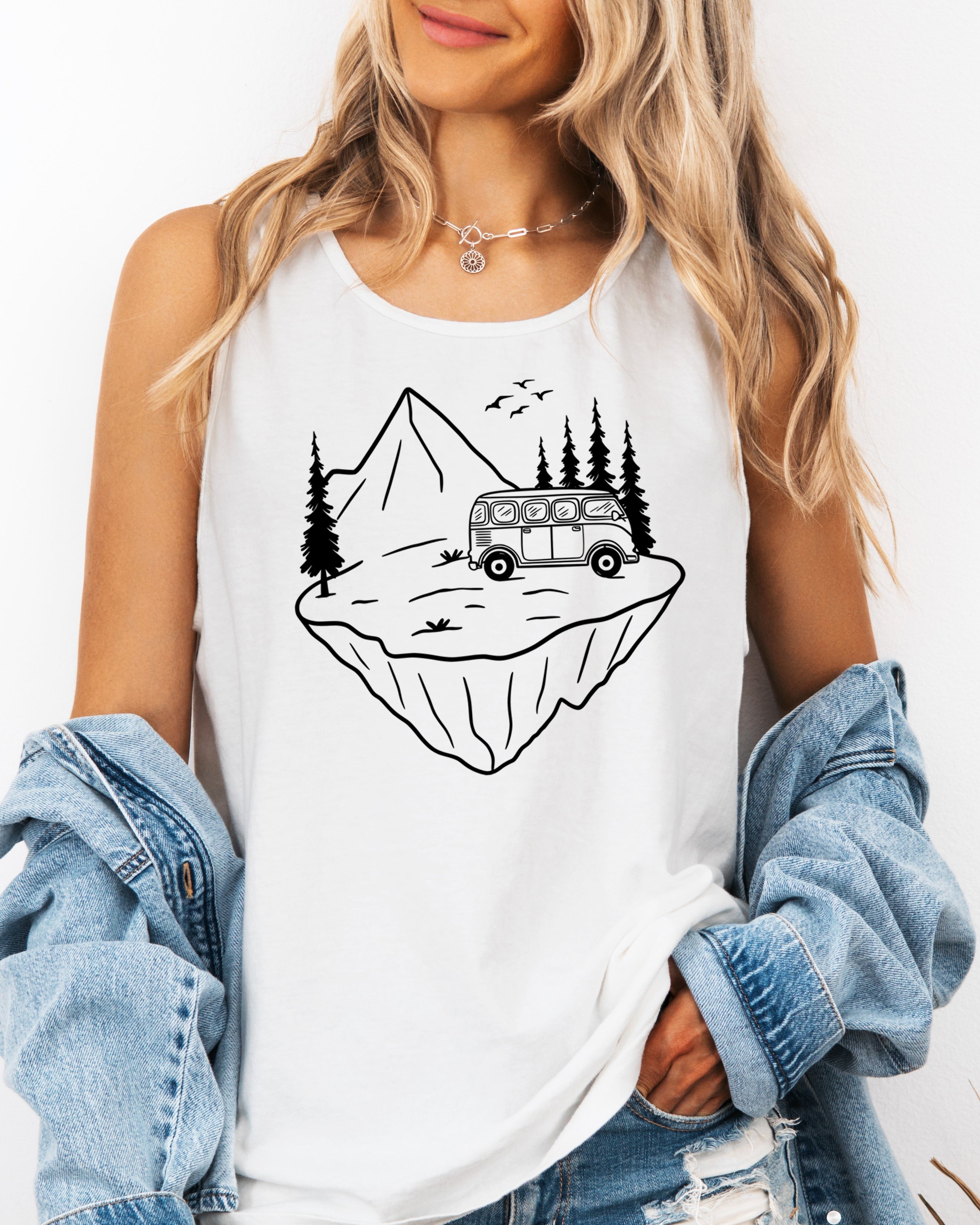 Desert Camping Mountain Hiking Nature Comfort Colors Tank Top