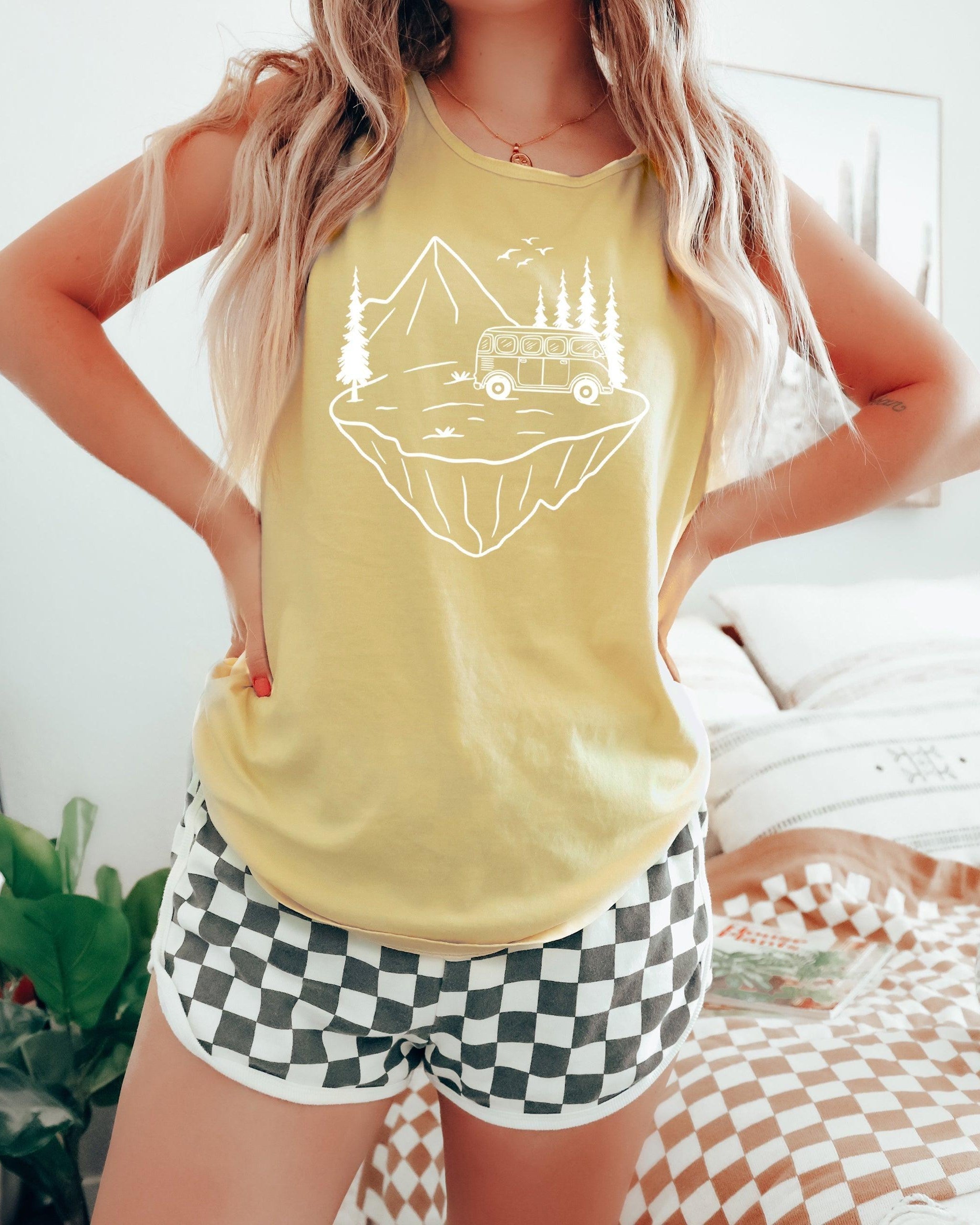 Desert Camping Mountain Hiking Nature Comfort Colors Tank Top