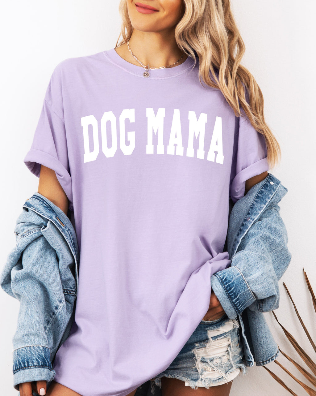 Dog Mama Comfort Colors Garment Dyed T Shirt (Condensed Font)