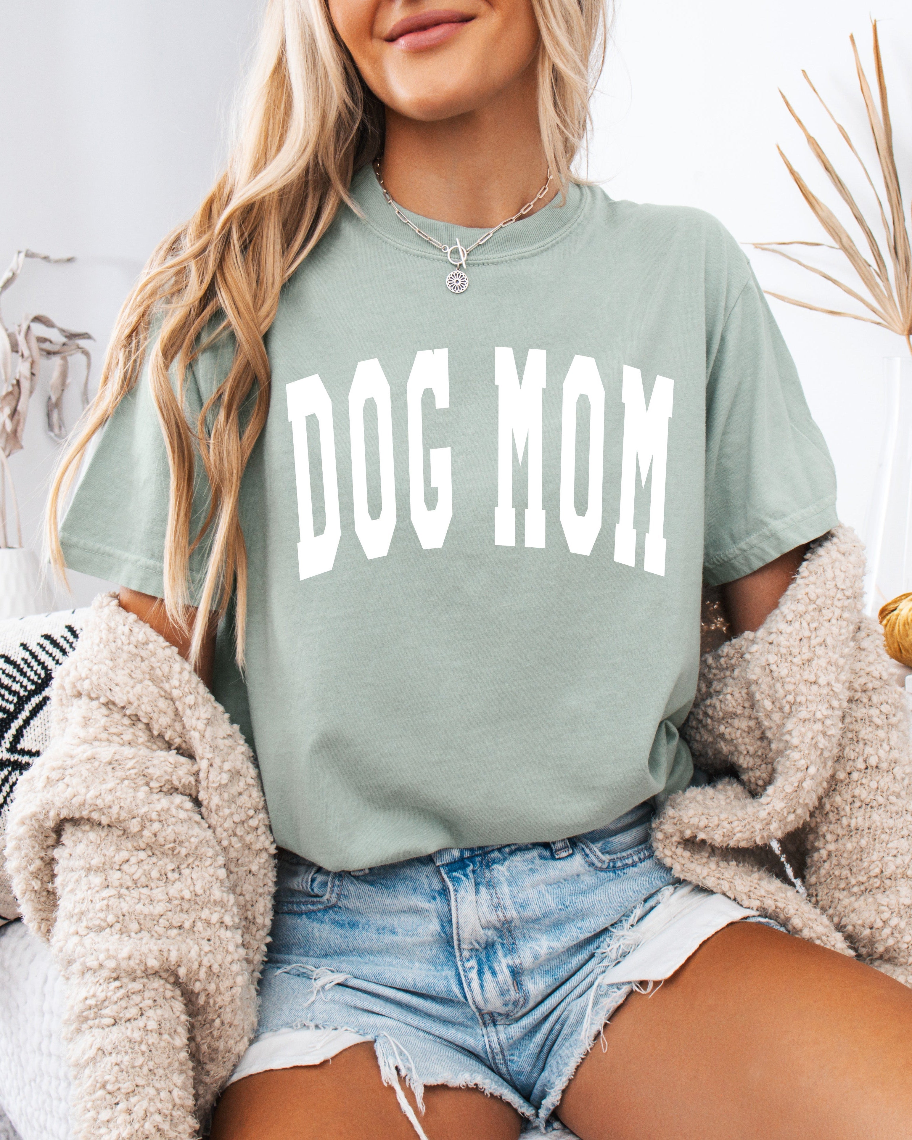 Dog Mom Comfort Colors Garment Dyed T Shirt
