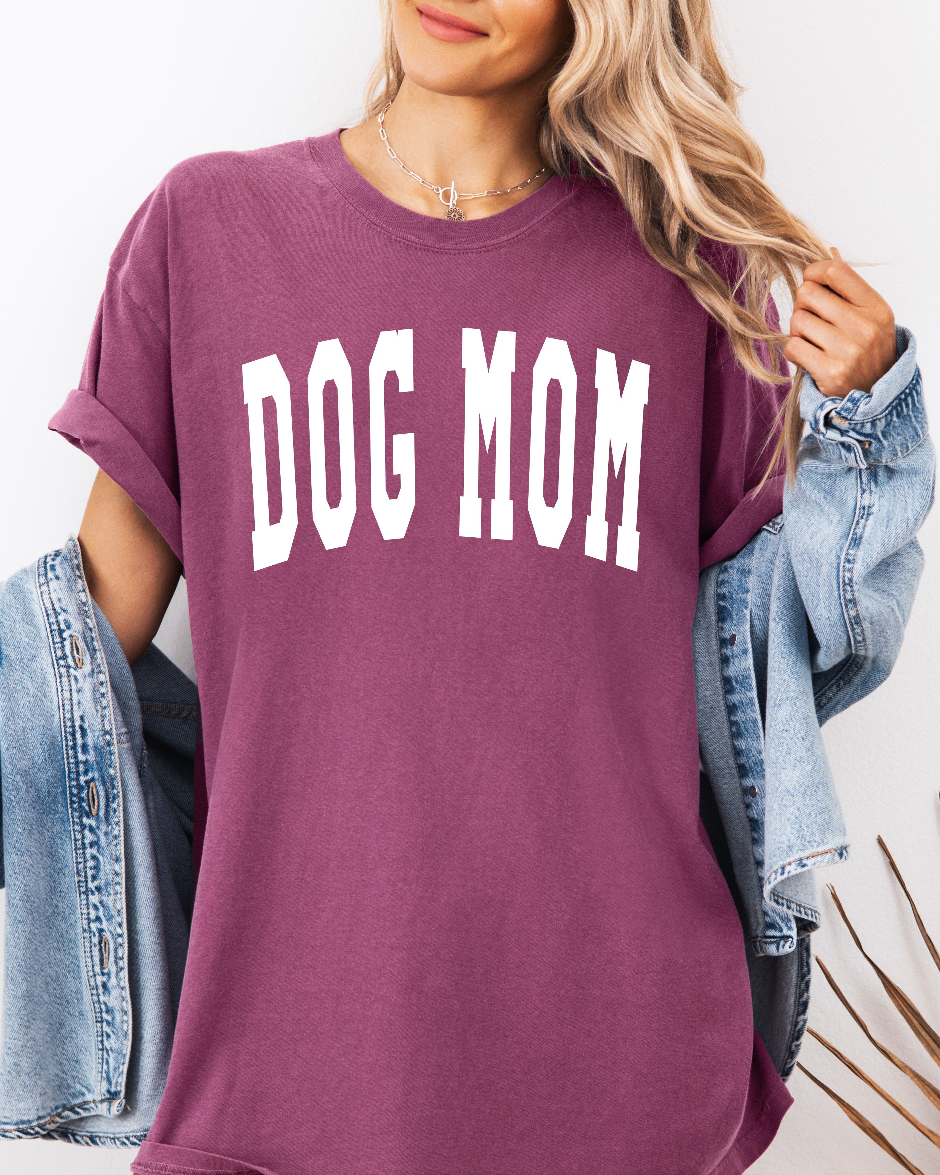 Dog Mom Comfort Colors Garment Dyed T Shirt