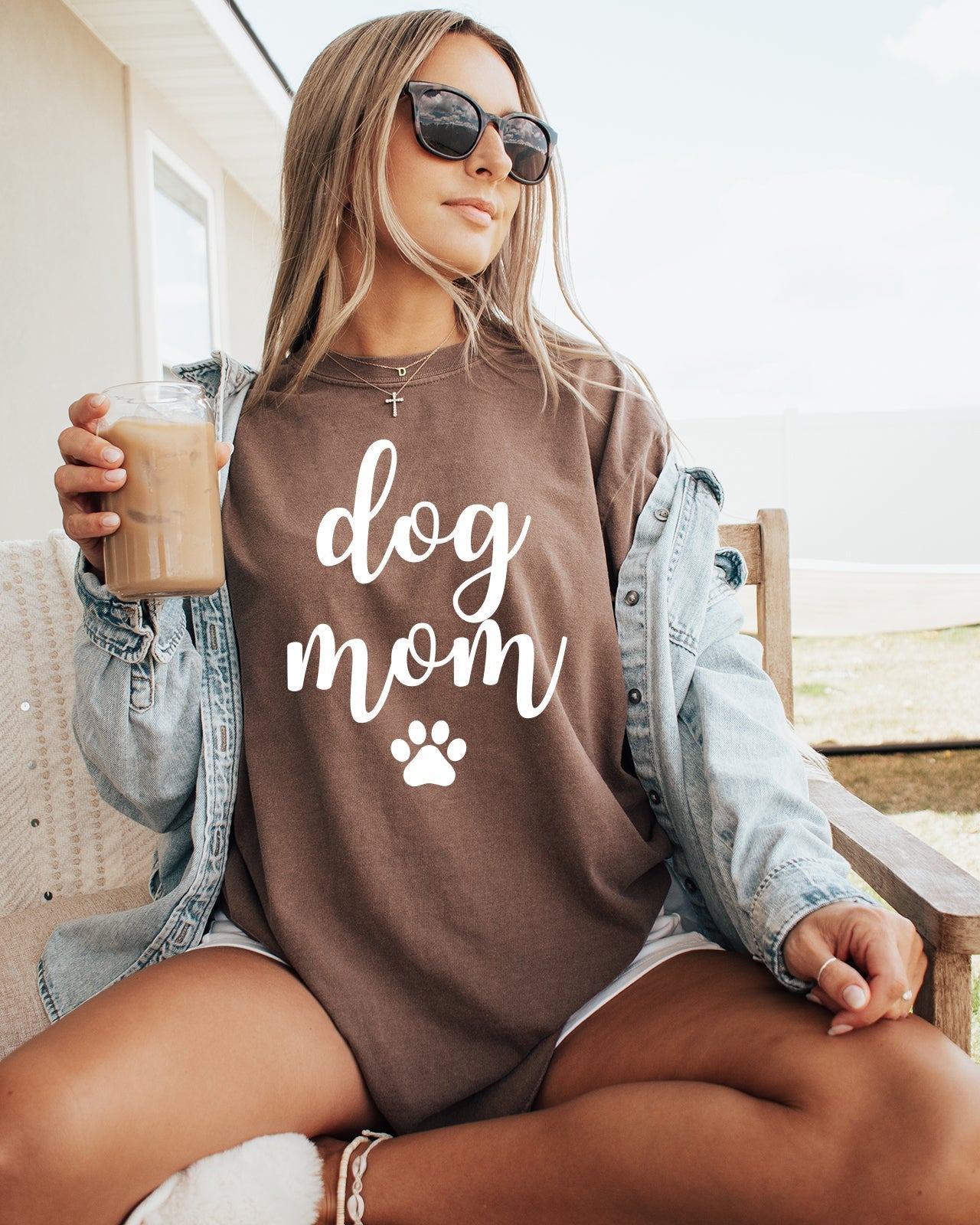 Dog Mom Comfort Colors T Shirt (Joshico Font)