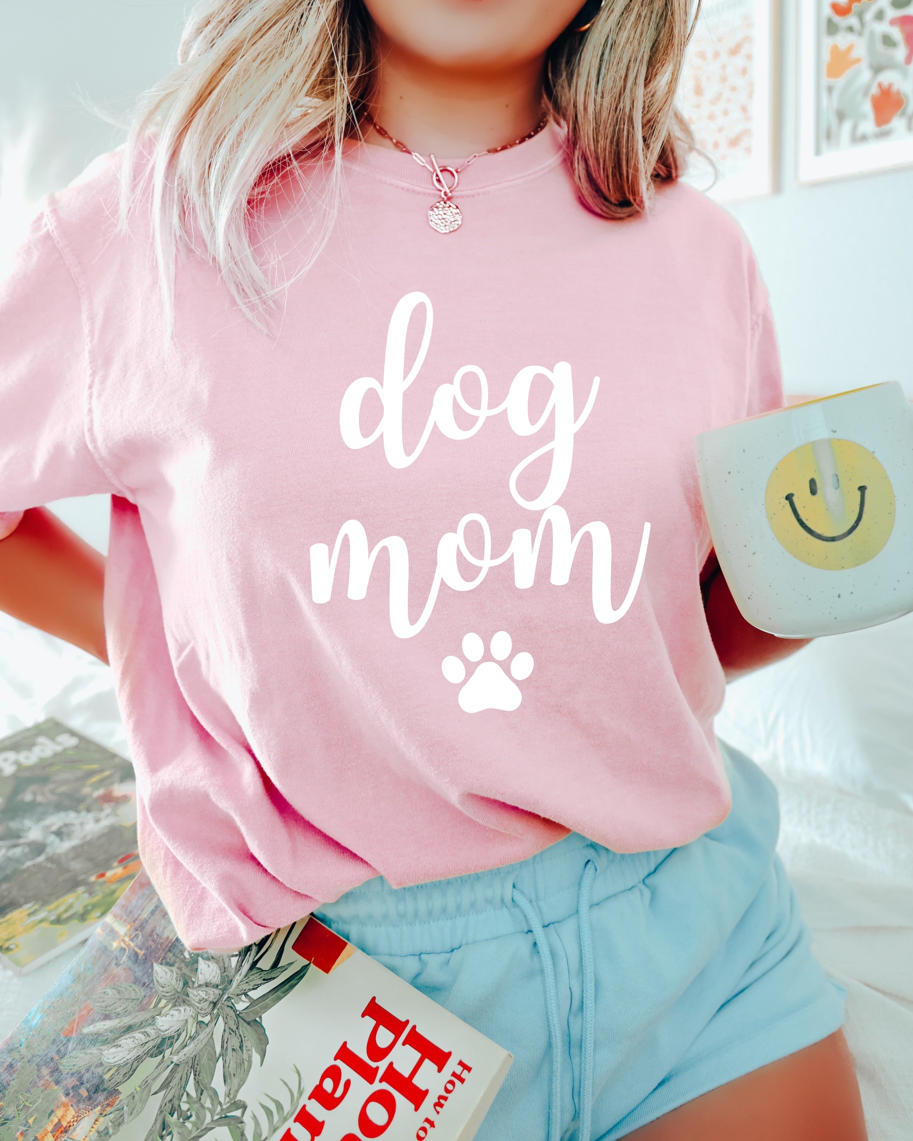 Dog Mom Comfort Colors T Shirt (Joshico Font)