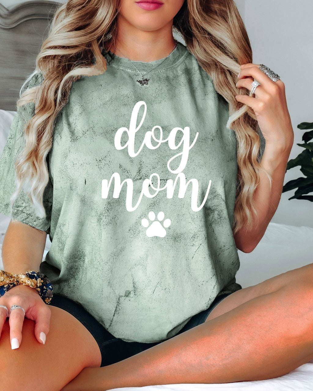 Dog Mom Comfort Colors T Shirt (Joshico Font)