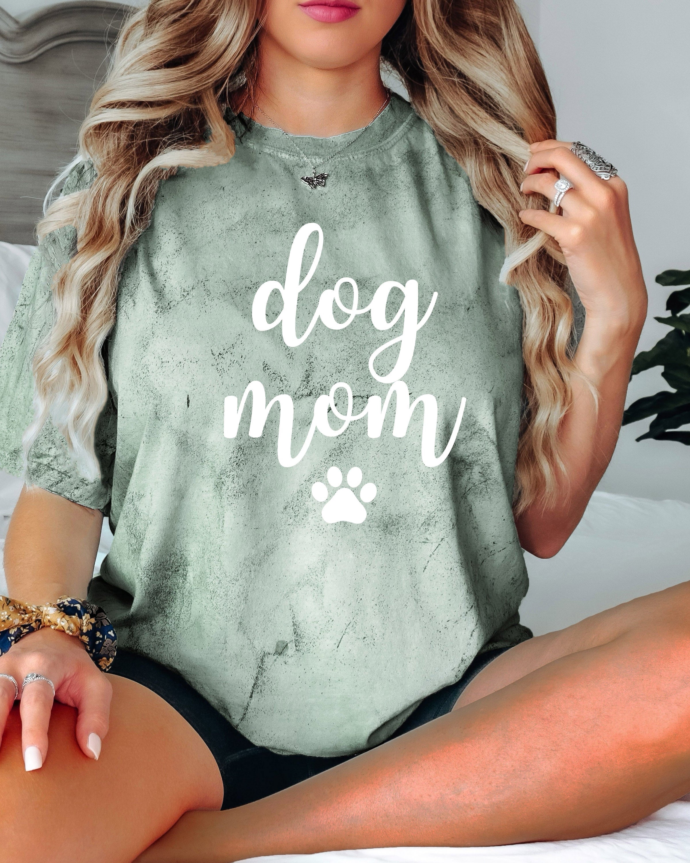 Dog Mom Comfort Colors T Shirt (Joshico Font)