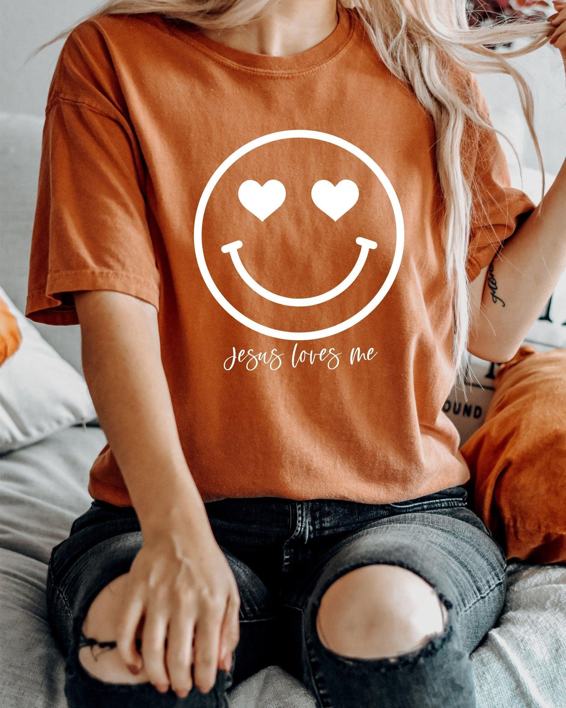 Easter Heart Smile Comfort Colors T Shirt