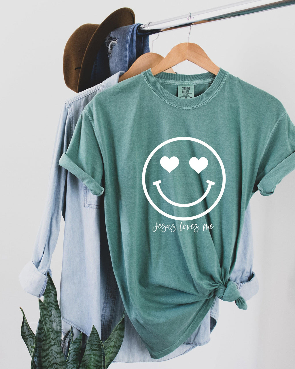 Easter Heart Smile Comfort Colors T Shirt