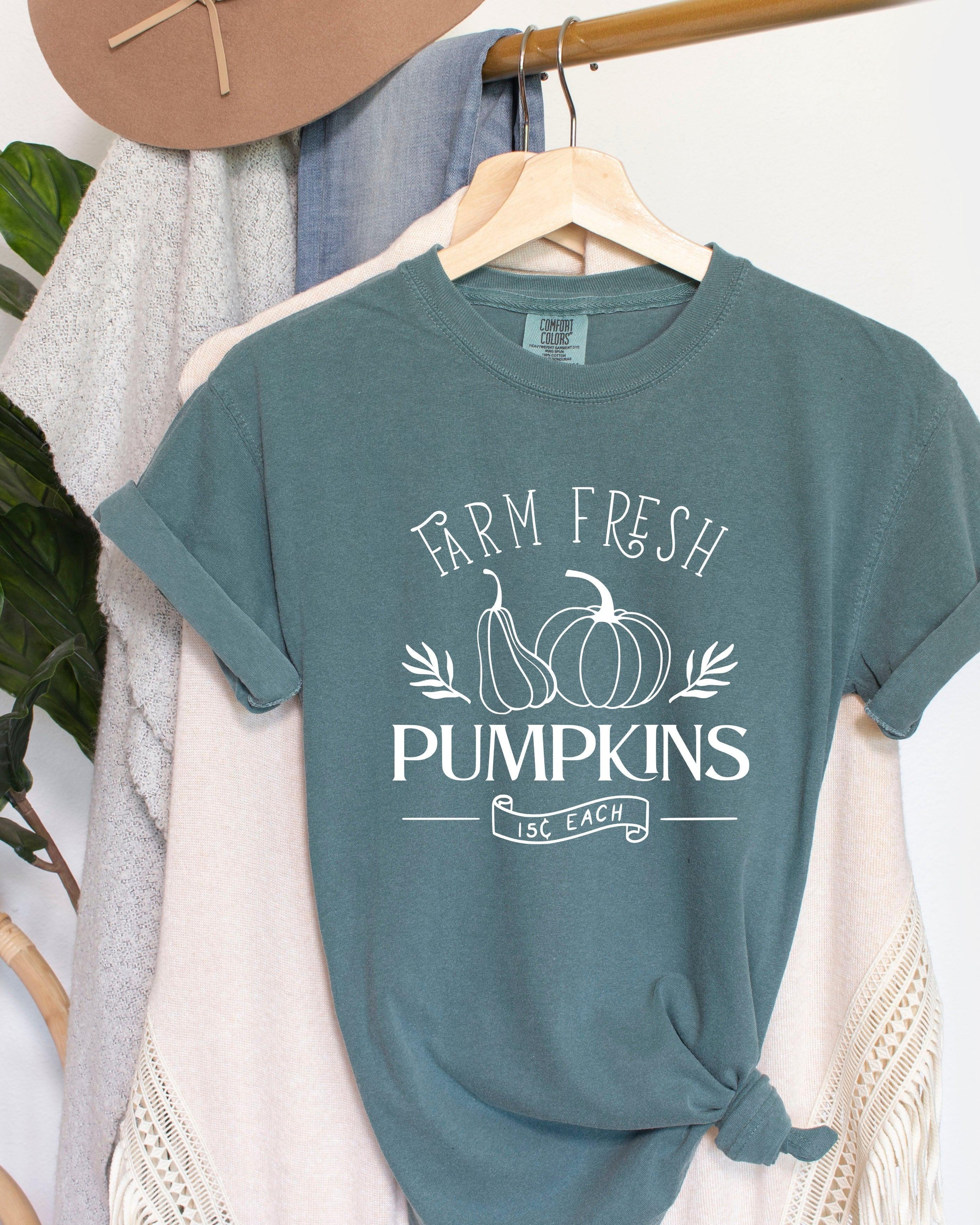 Farm Fresh Pumpkins Fall Comfort Colors T Shirt