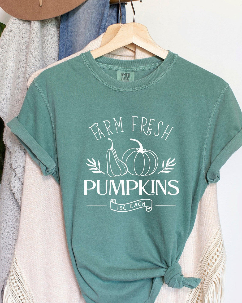 Farm Fresh Pumpkins Fall Comfort Colors T Shirt
