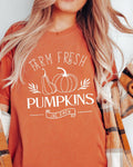 Farm Fresh Pumpkins Fall Comfort Colors T Shirt