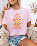 Flower Market Nature botanical Garment Dyed T Shirt