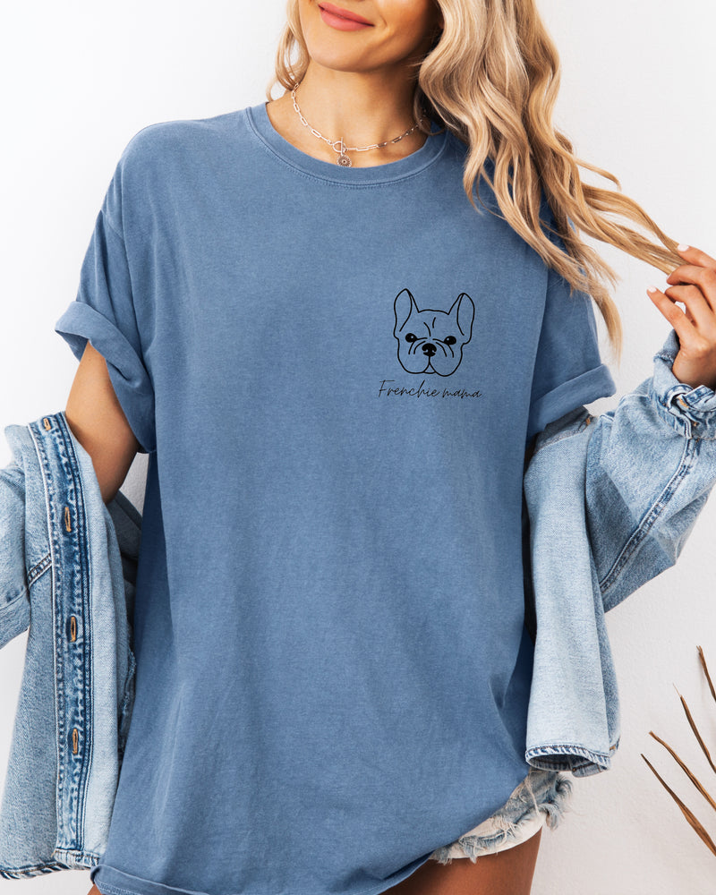 Frenchie French Bulldog Dog Mom Comfort Colors T Shirt
