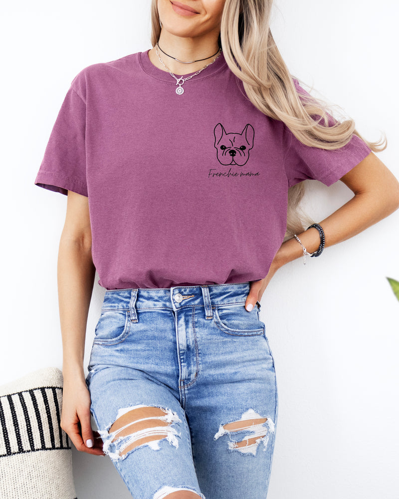 Frenchie French Bulldog Dog Mom Comfort Colors T Shirt