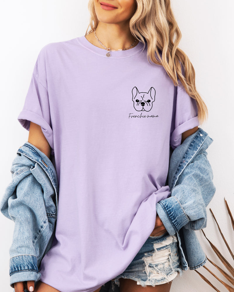 Frenchie French Bulldog Dog Mom Comfort Colors T Shirt