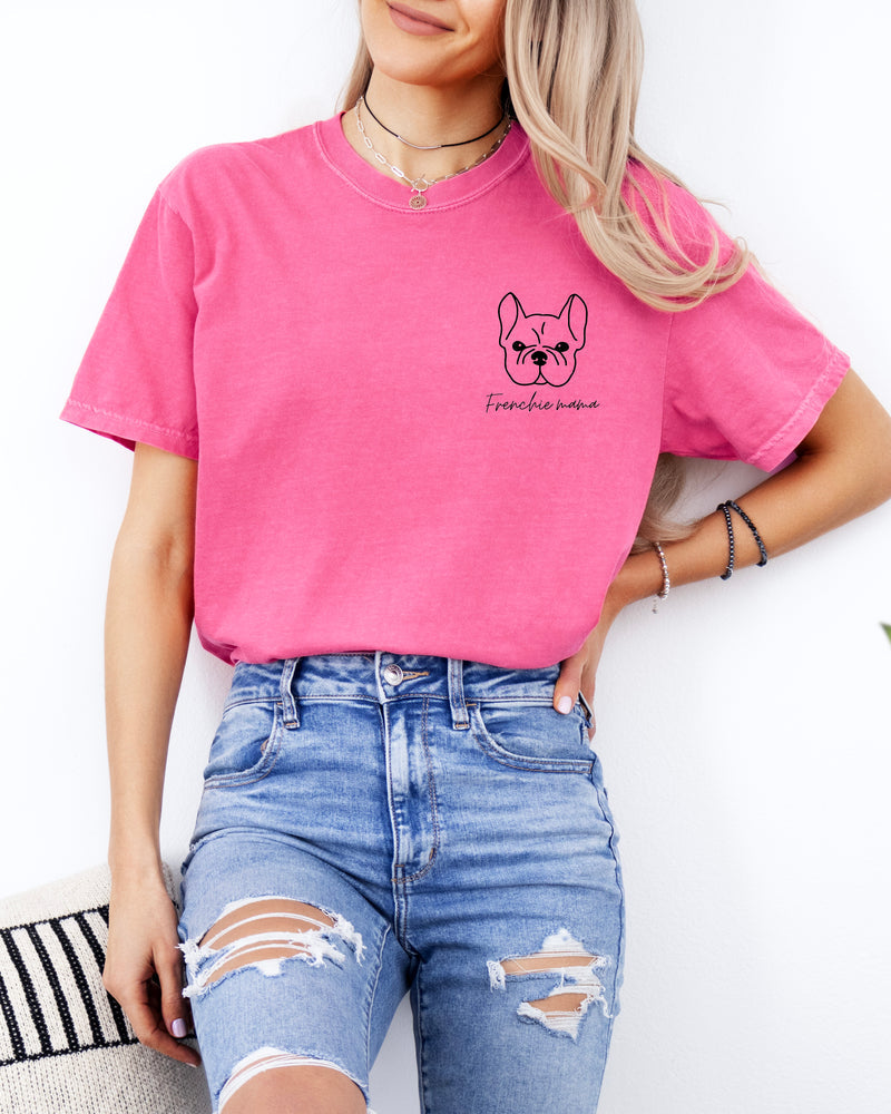Frenchie French Bulldog Dog Mom Comfort Colors T Shirt