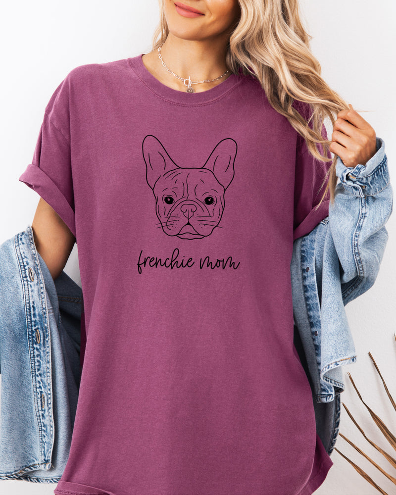 Frenchie Mom French bulldog Dog Mom Comfort Colors T Shirt