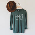 Grow in Grace Christian botanical Long sleeve shirt | Bible verse Jesus shirts