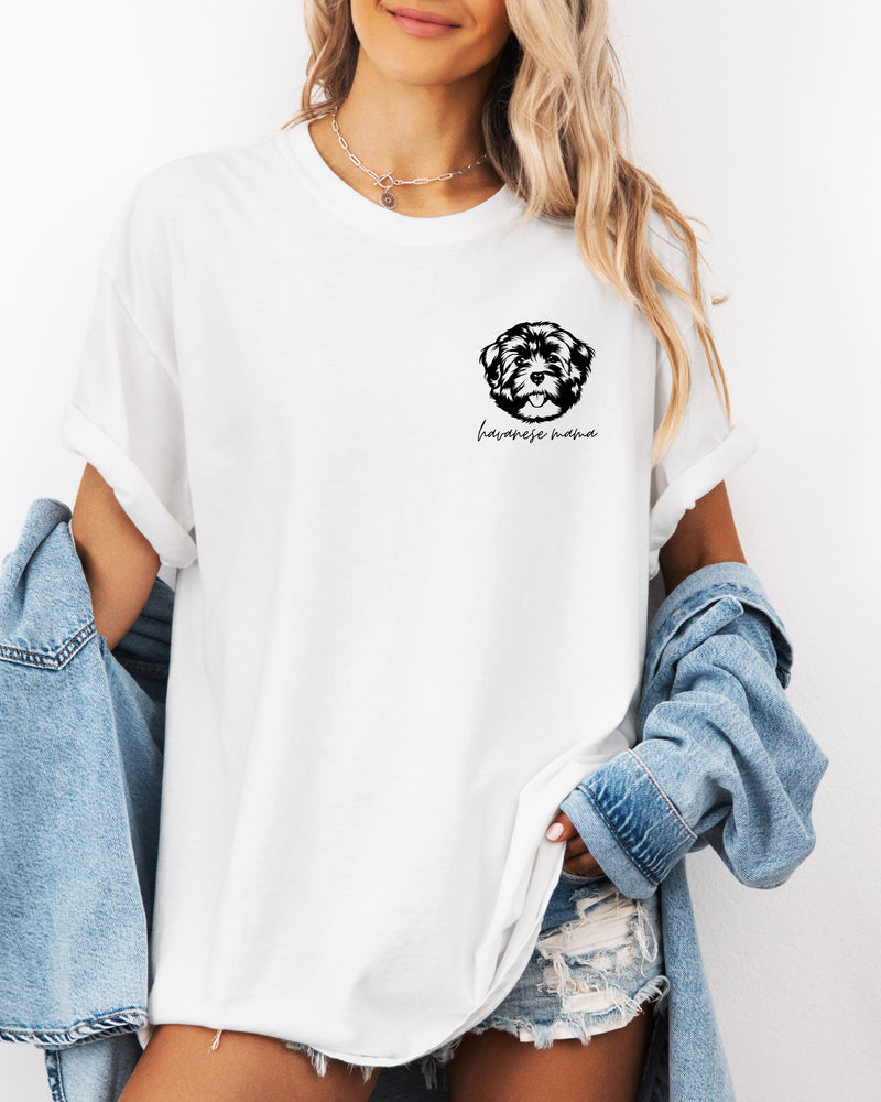 Havanese Dog Mom Comfort Colors T Shirt