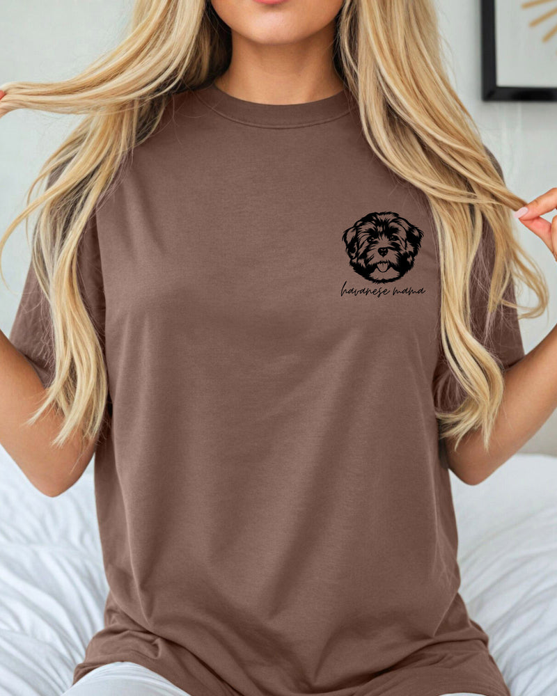 Havanese Dog Mom Comfort Colors T Shirt