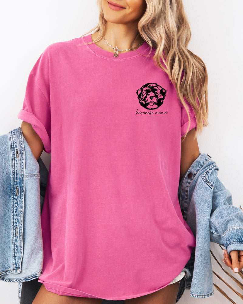 Havanese Dog Mom Comfort Colors T Shirt