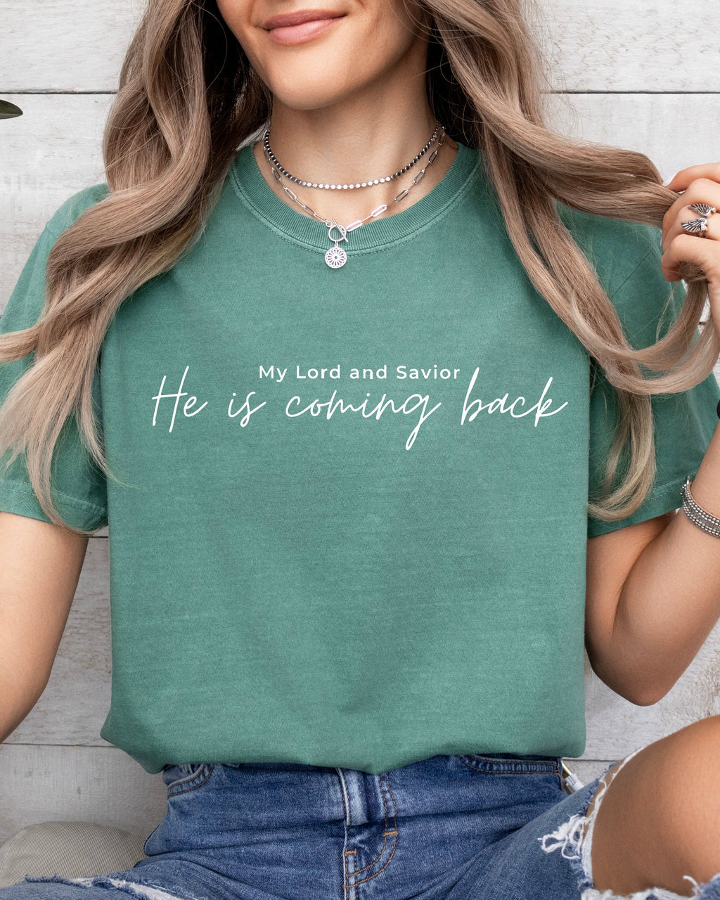 He is coming back Christian Comfort Colors T Shirt