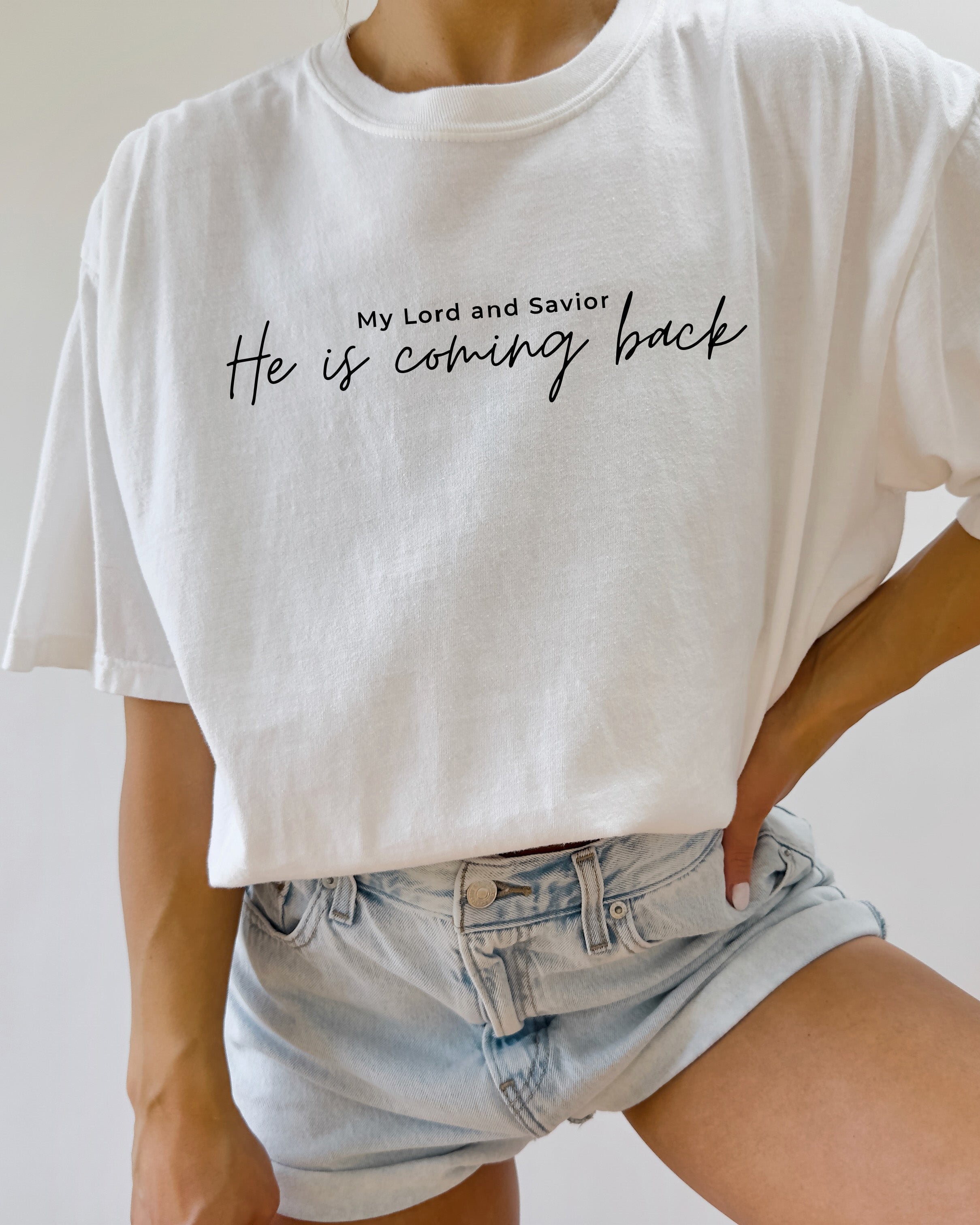 He is coming back Christian Comfort Colors T Shirt