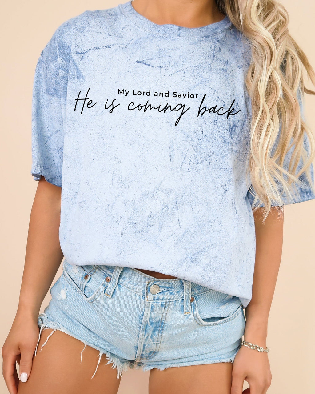 He is coming back Christian Comfort Colors T Shirt
