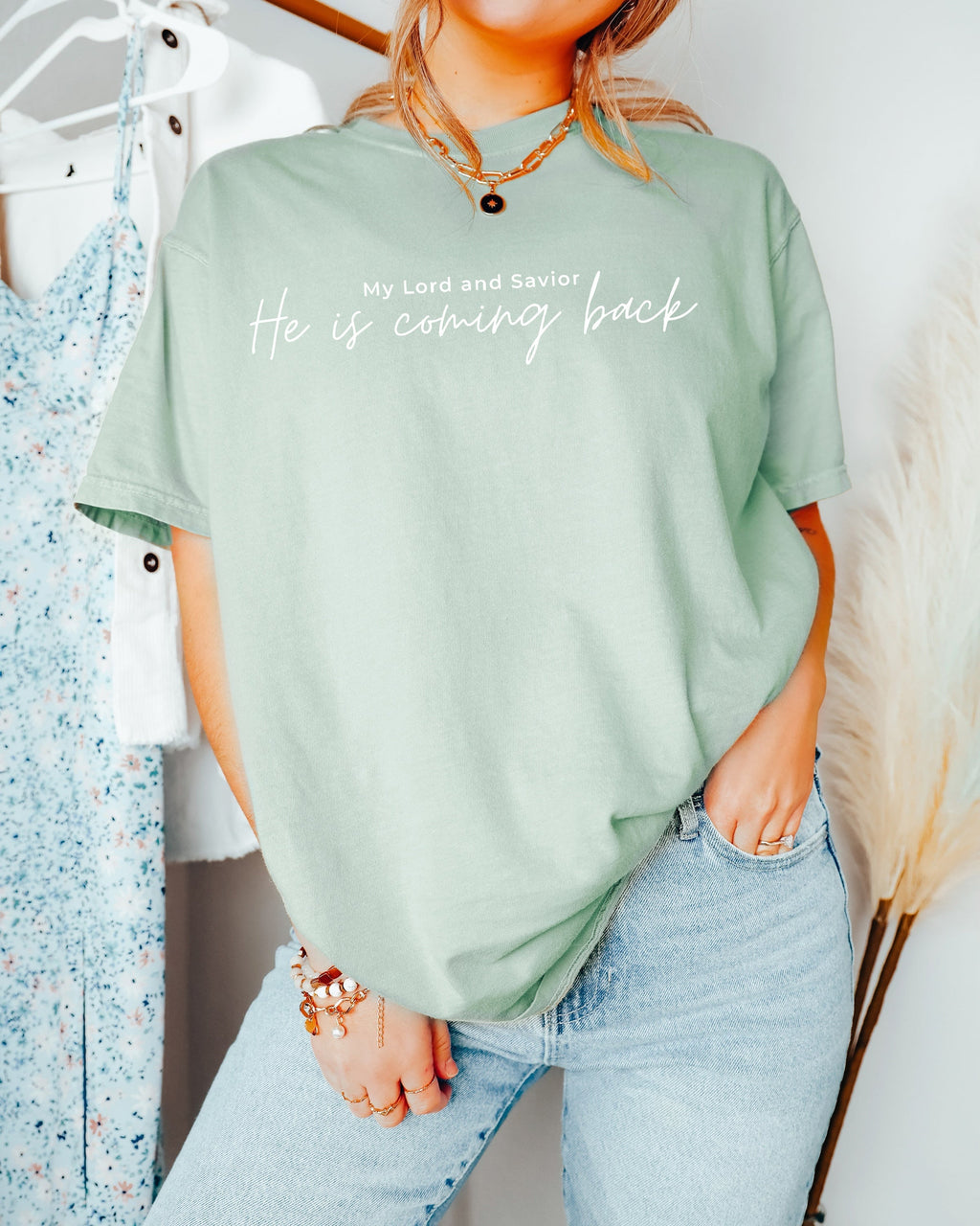 He is coming back Christian Comfort Colors T Shirt