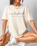 He is my shepherd Psalm Christian Comfort Colors T Shirt