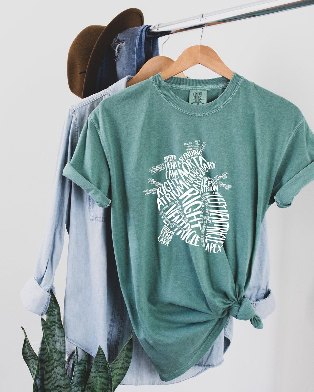 Heart Anatomy Comfort Colors T Shirt