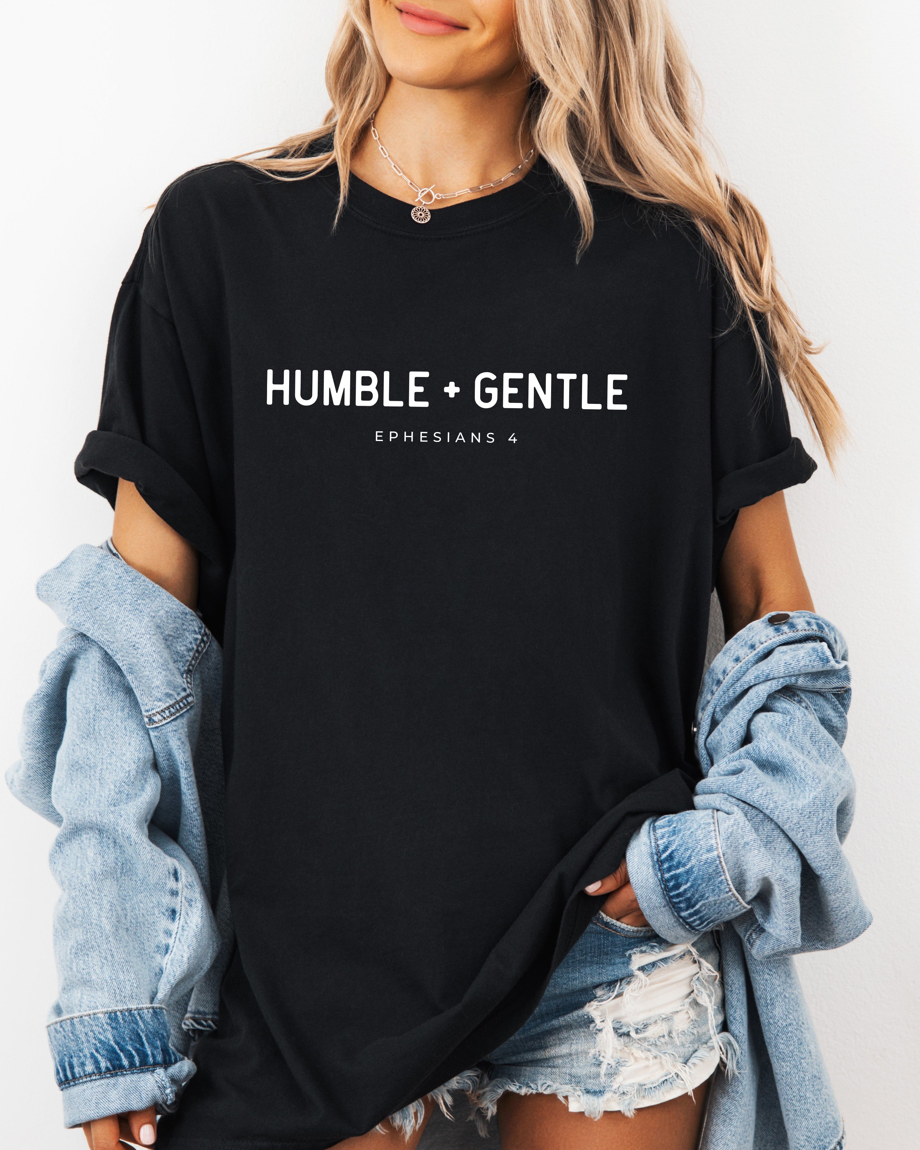 Humble & Gentle Christian Comfort Colors Garment Dyed T Shirt