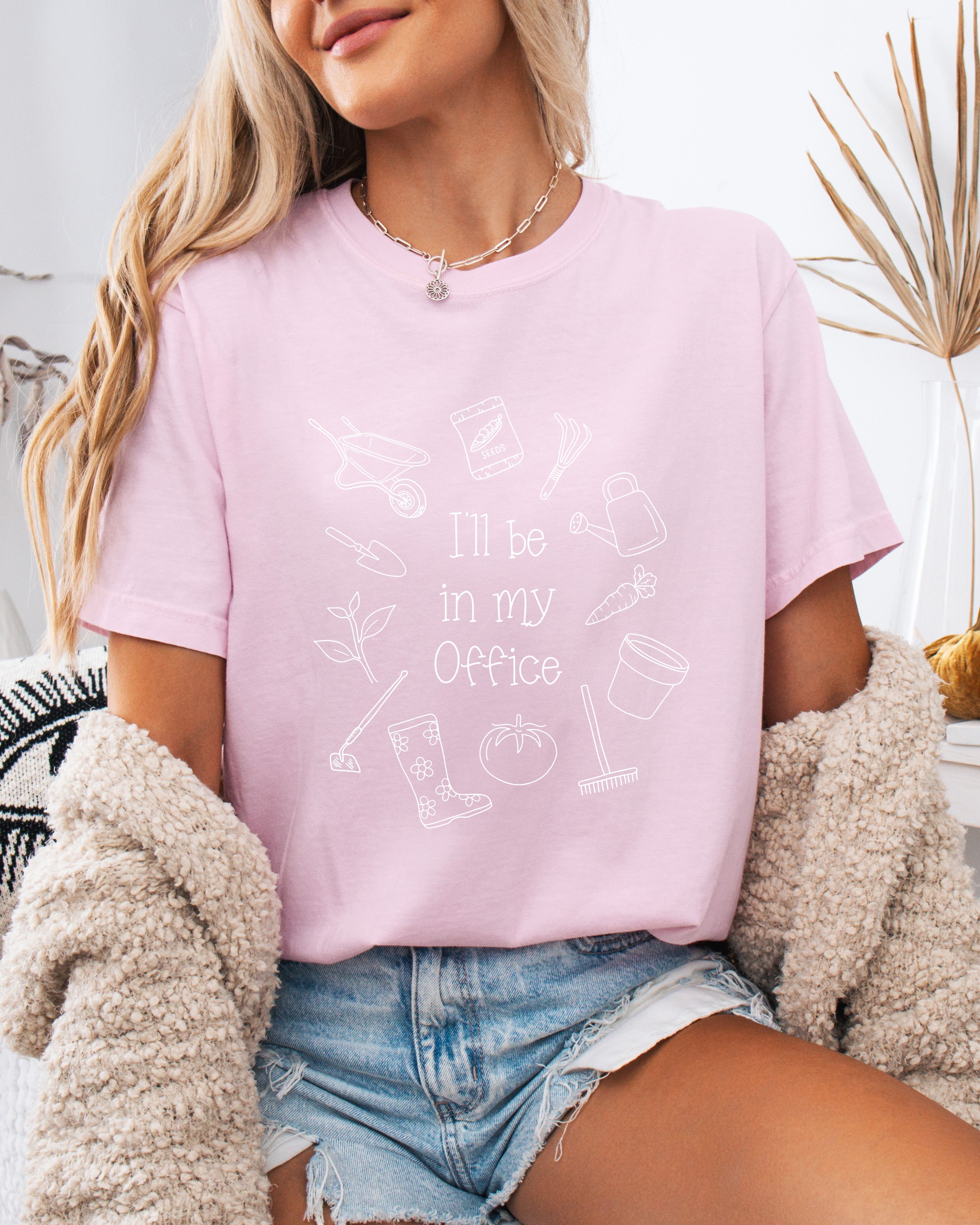 I’ll Be in My Office Gardening Comfort Colors T-Shirt – Vegetable Botanical Garden Lover Tee