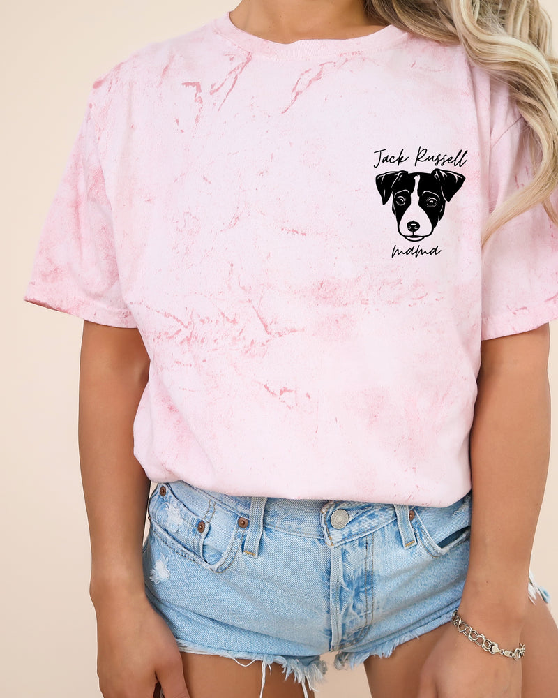 Jack Russell Dog Mom Comfort Colors T Shirt