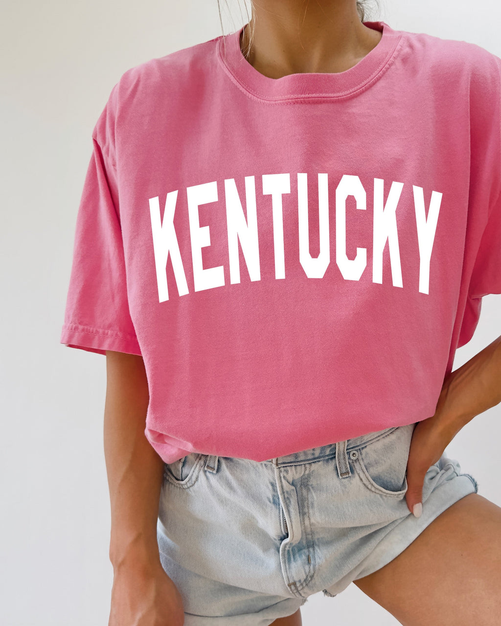 Kentucky State City Comfort Colors T Shirt (Condensed Font)