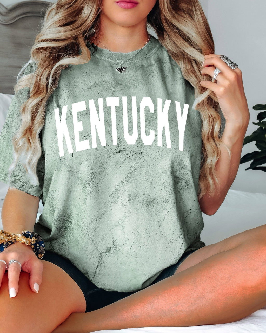 Kentucky State City Comfort Colors T Shirt (Condensed Font)